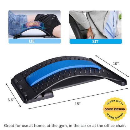 JUMPOW Back Stretcher for Lower Back Pain Relief,3 Level Lumbar Board