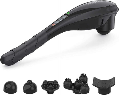 RENPHO Cordless Handheld Massager, 5 Adjustable Speeds and Massage Modes | Rechargeable Electric Neck Massage Tool for Muscle Tension, For Shoulder, Back & Leg, Home, Office, Travel Use, Gift Idea