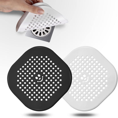 2 Pack Drain Hair Catcher Silicone Bathroom Accessories Shower Drain Protector Sink Drain Strainer Hair Stopper for Shower Kitchen Bathroom Tub Grey