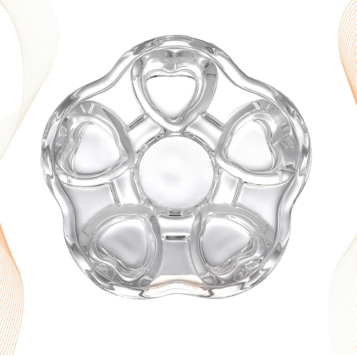 Heart Base for Teapot Creative Insulated Heating Stand Stylish Glass Material for Tea and Beverage Heating for Home Use
