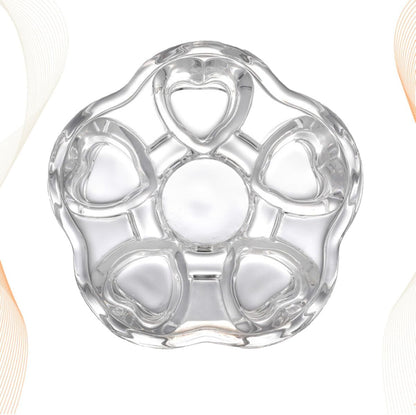 Heart Base for Teapot Creative Insulated Heating Stand Stylish Glass Material for Tea and Beverage Heating for Home Use