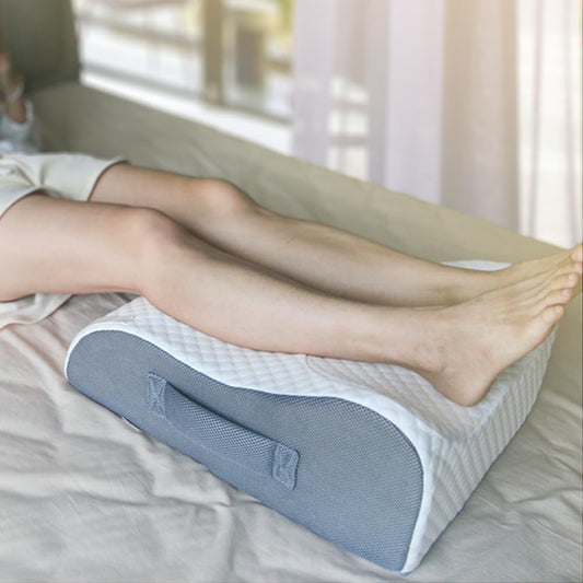 BlissfulNest Leg Elevating Pillow Leg Elevation Pillow for Legs/Knee/Ankle Post Surgery Memory Foam Cooling Fabric Eases Legs/Feet/Calves Pressure Speeds Post Surgery Recovery