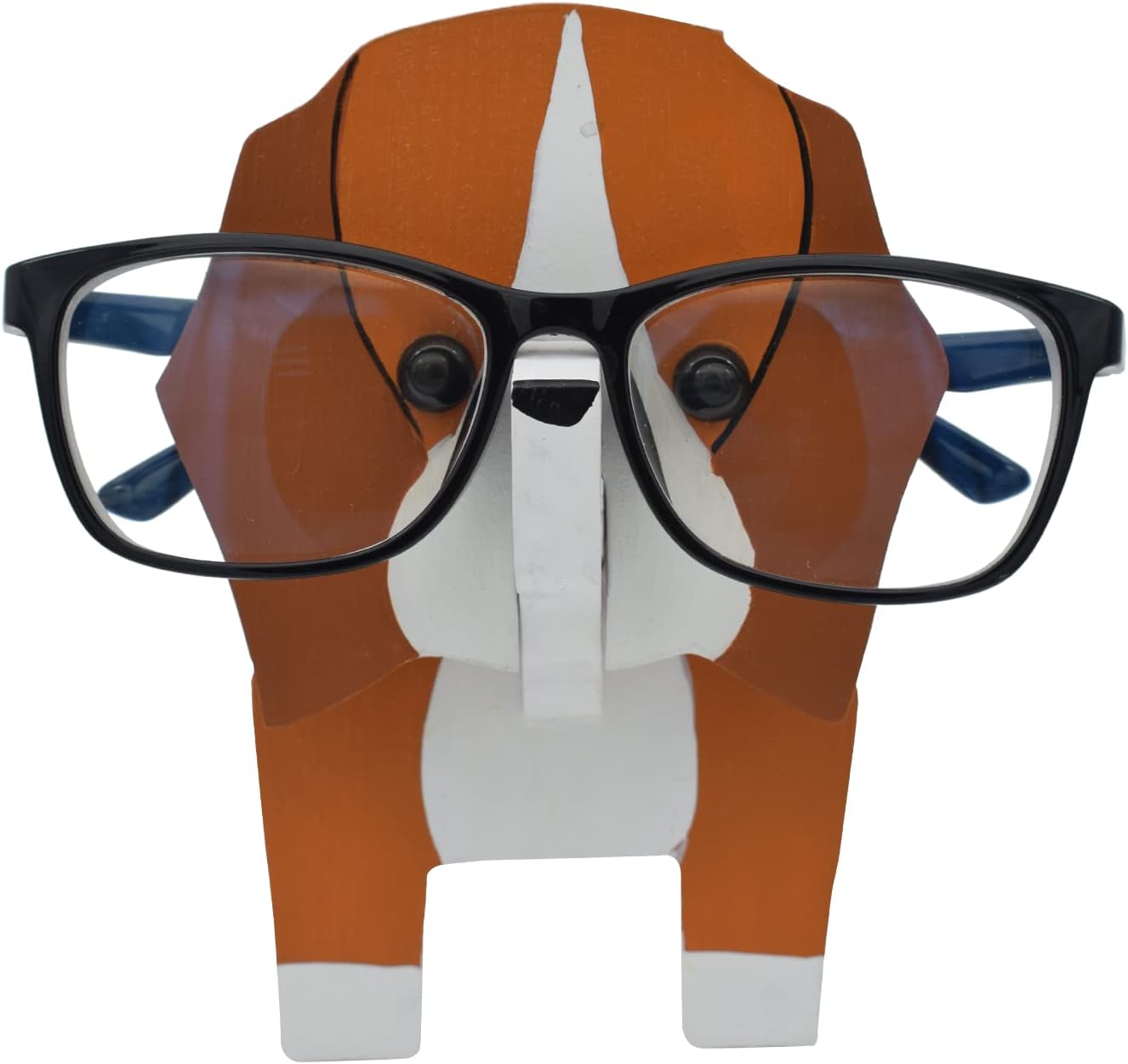 Creative Glasses Holder Stand, 3D Wooden Puzzle Animal Eyeglass Stand Home Office Desk Décor Gift (Cat)