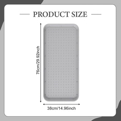 predolo Boot Tray Heavy Duty Silicone Multi Purpose Tray Raised Edge Suitable for Entryway Garden Patio Home Organization, Gray