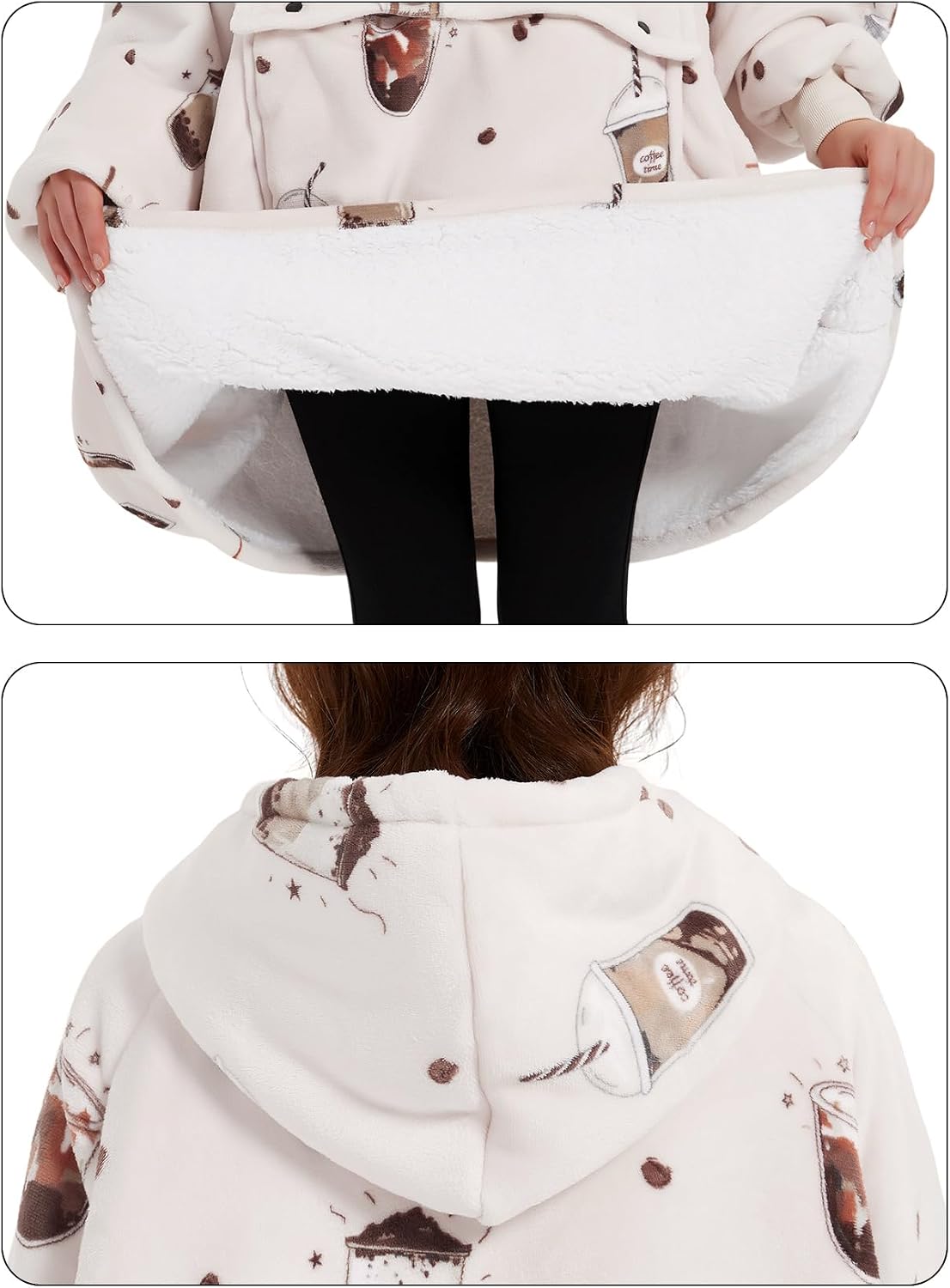 Wearable Blanket Hoodie for Adults With Pocket Strawberry Hoodie | Sherpa, Fuzzy Blanket Hoodie, Oversized Sweatshirt Blanket, Kangaroo Pouch, Cute Birthday Gifts for Sister, Cute Stuff