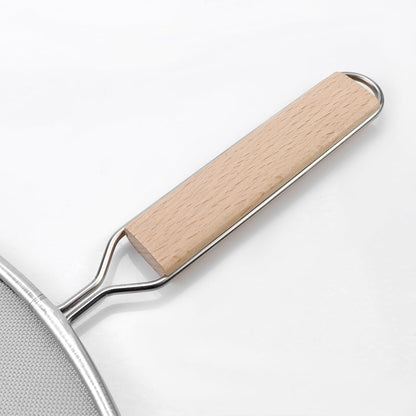 Oedema Set of 4 Splatter Screen Stainless Steel Grease Splatter Guard | 13"/11.42"/9.84"/8.23", Fine Mesh Splatter Screen, for Frying Pan, Skillet, Pot