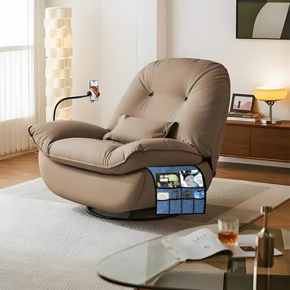 Ntomtuex Armchair Caddy Remote Control Holder for Couch Recliner, Armrest Pocket Organizer for Couch Arm Chair with 7 Pocket for Magazines, Eyeglass, ipad, Phone, Brown