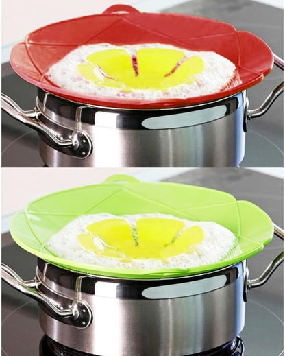 2 Pack Silicone Spill Stopper Lid, 10.2" Boil Over Safeguard, Splatter Guard Cover for Pots Pans, Food Grade Silicone Multi-Function Kitchen Tool, BPA Free Microwave Dishwasher Safe