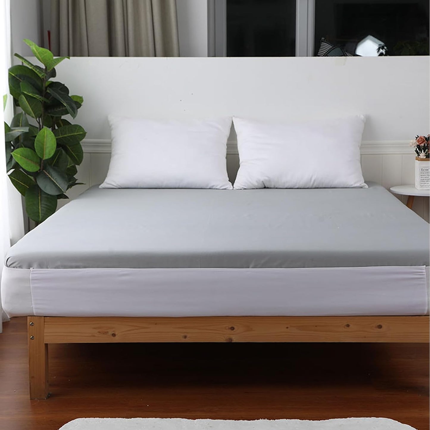 Fitted Bed Sheet Straps Sturdy Bed Sheet Strap Holder Bedroom Sheet Fasteners Keep Sheets in Place Reusable Elastic Mattress Straps for All Mattress Sizes (King)