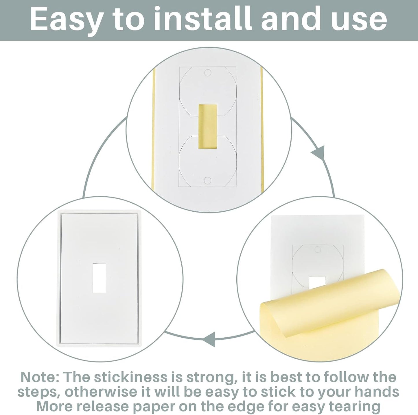 50 Pack Outlet Wall Plate Insulation Gasket Weatherproof Wall Gasket Replacement EVA Insulation Foam Gasket Sealer Outlet Pads Insulated Covers Plug Sealer Light Switch Socket