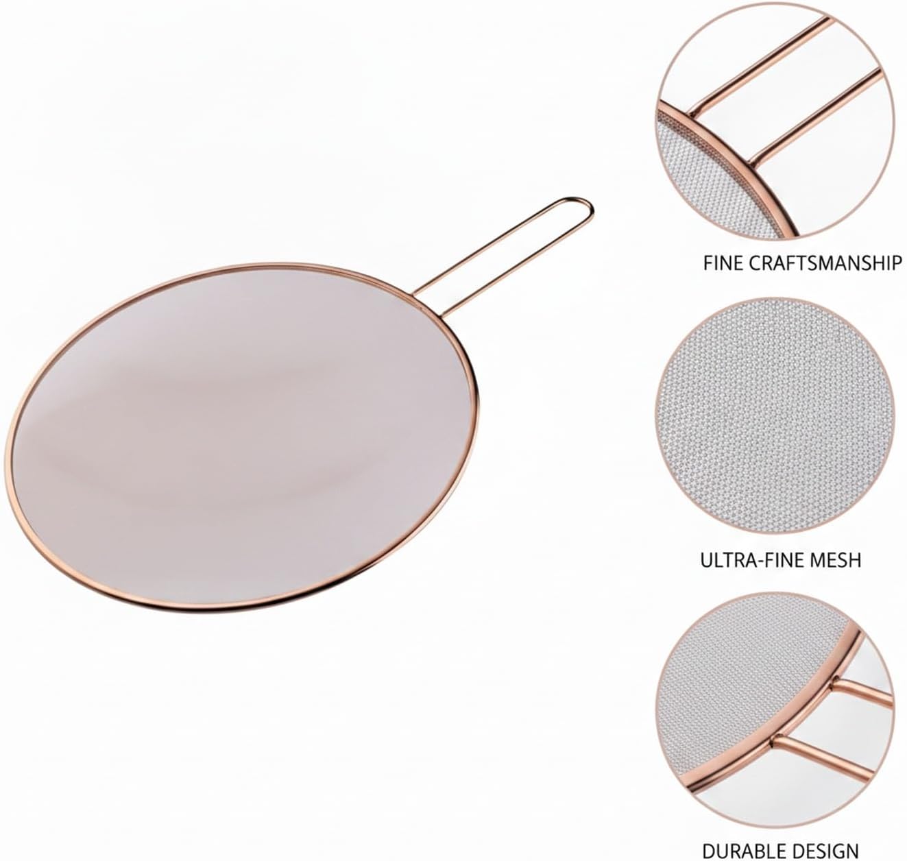 Stainless Steel Splatter Screen for Frying Pan, 13 Inch Mesh Oil Guard to Keep Stovetop Clean (1 Piece)