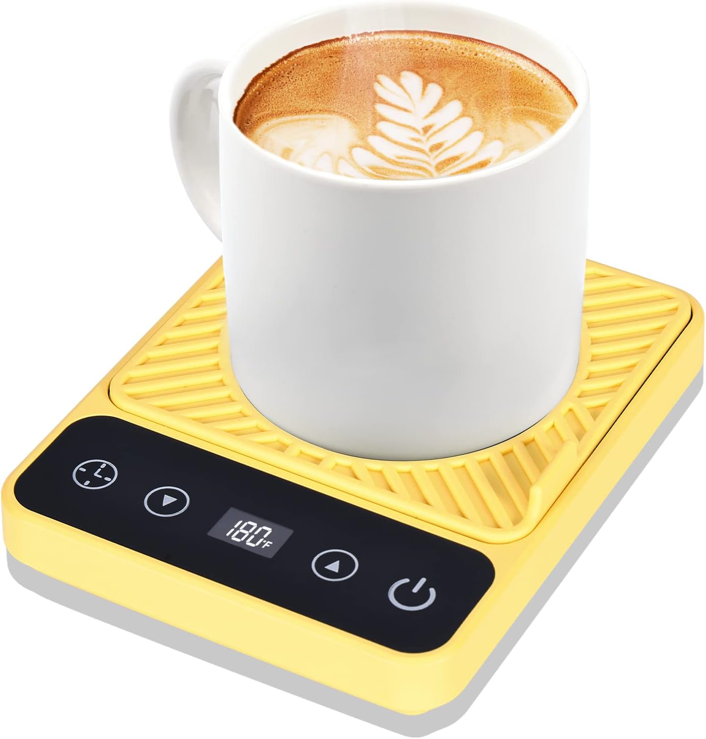 Mug Warmer - Electric Coffee Mug Warmer with Timer,Coffee Cup Warmer for Desk Auto Shut Off,Smart 6-Temperature Control, Coffee Accessories for Coffee Lovers, White | Coffee Cup Warmer for Desk Auto Shut Off,Smart 6-Temperature Control, Coffee