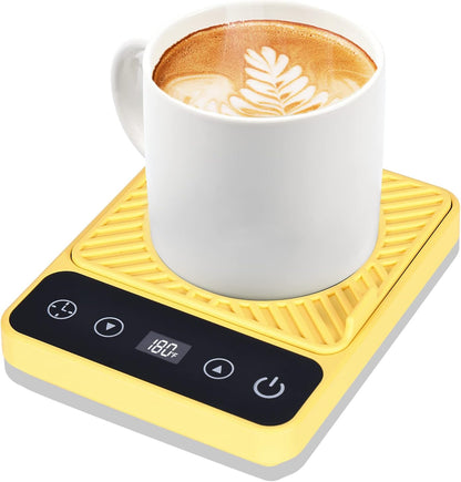 Mug Warmer - Electric Coffee Mug Warmer with Timer,Coffee Cup Warmer for Desk Auto Shut Off,Smart 6-Temperature Control, Coffee Accessories for Coffee Lovers, White | Coffee Cup Warmer for Desk Auto Shut Off,Smart 6-Temperature Control, Coffee