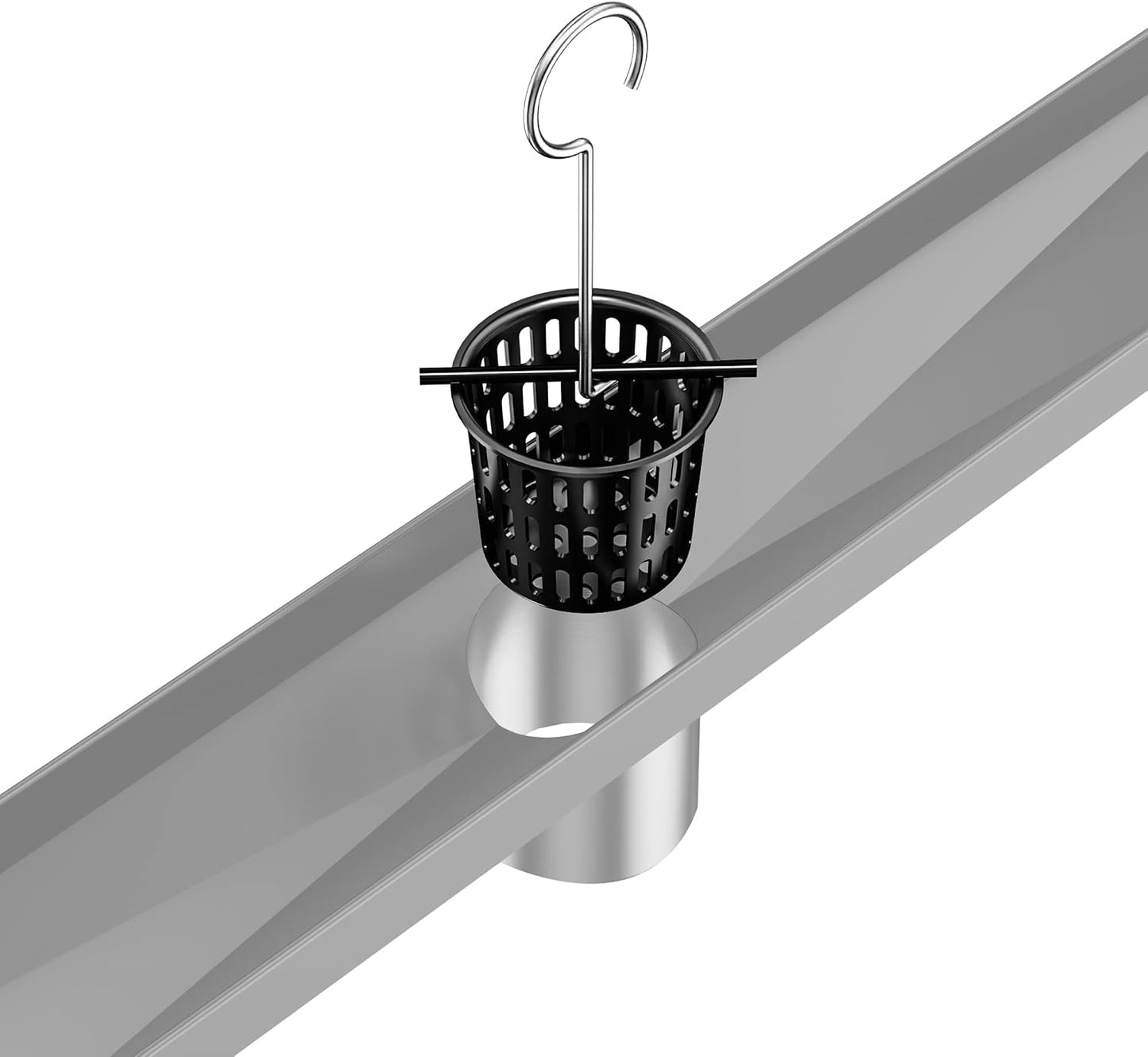 Neodrain Shower Drain Hair Catcher, 2-Pack,Only Fit Neodrain Shower Drain | 304 Stainless Steel Hair & Debris Strainer with Lifting Hook,Filter Basket for Bath Drains,Reusable Trap for Clog-Free Drains