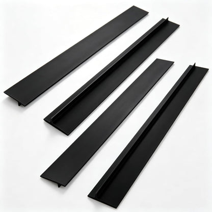 2-Pack T-Type Silicone Stove Gap Filler, 2.2"×21" Black Counter Seal Strip, Heat Resistant Food Grade Silicone Gap Cover, Easy Clean Cuttable Strip for Between Stove and Counter, Gas Range Universal