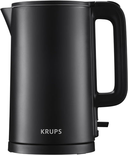 KRUPS Smart Temp Electric Kettle: 1.7L Capacity, 5 Precise Temperature Settings, Digital Display, Cool-Touch Exterior, Cordless Design for Tea and Coffee Lovers
