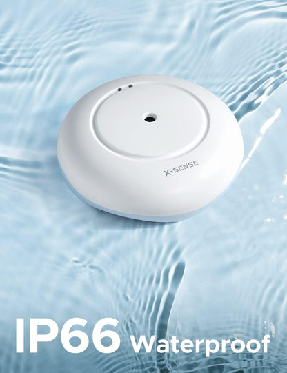 X-Sense Water Leak Detector for Basements, Sinks, Tanks, Pools, No WiFi, Not Compatible with X-Sense Base Station, Model WS01