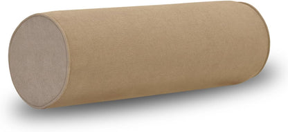 Cylinder Round Memory Foam Support Pillows Cervical Neck Roll Pillow with Pillowcase Soft, Comfortable and Breathable for Sleeping, Chair, Car, Sofa，Travel (Navy Blue, 18X6)