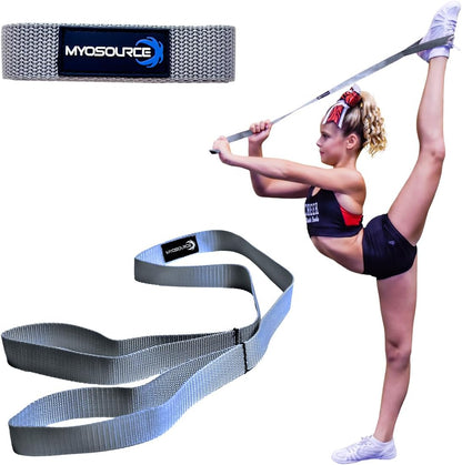 Cheerleading Flexibility Stunt Strap - Improve Stretching and Stunts for Cheer Dance Gymnastics & Physical Therapy – Stocking Stuffers Present for Kids Girls Adults - 12 Colors