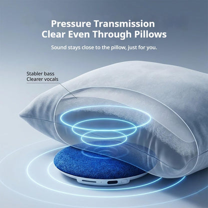 Under Pillow Speaker - Mini Portable Bluetooth Pillow Speaker for Sleeping with White Noise, Timer Ultra-Thin Wireless Sleep Aid Headphones for Adults, Kids, Side Sleepers