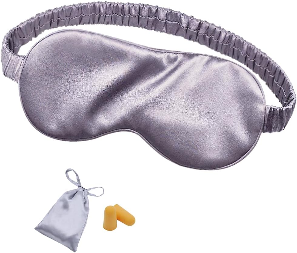 OLESILK 100% Mulberry Silk Sleep Mask for Women - Zero-Pressure Blackout