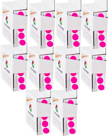 Removable Green Dot Stickers, 1/2 Inch, 1000/Box | Inventory Circle Labels with Removable Adhesive for Offices, Classrooms, Food Service, and Medical Settings. Made in USA