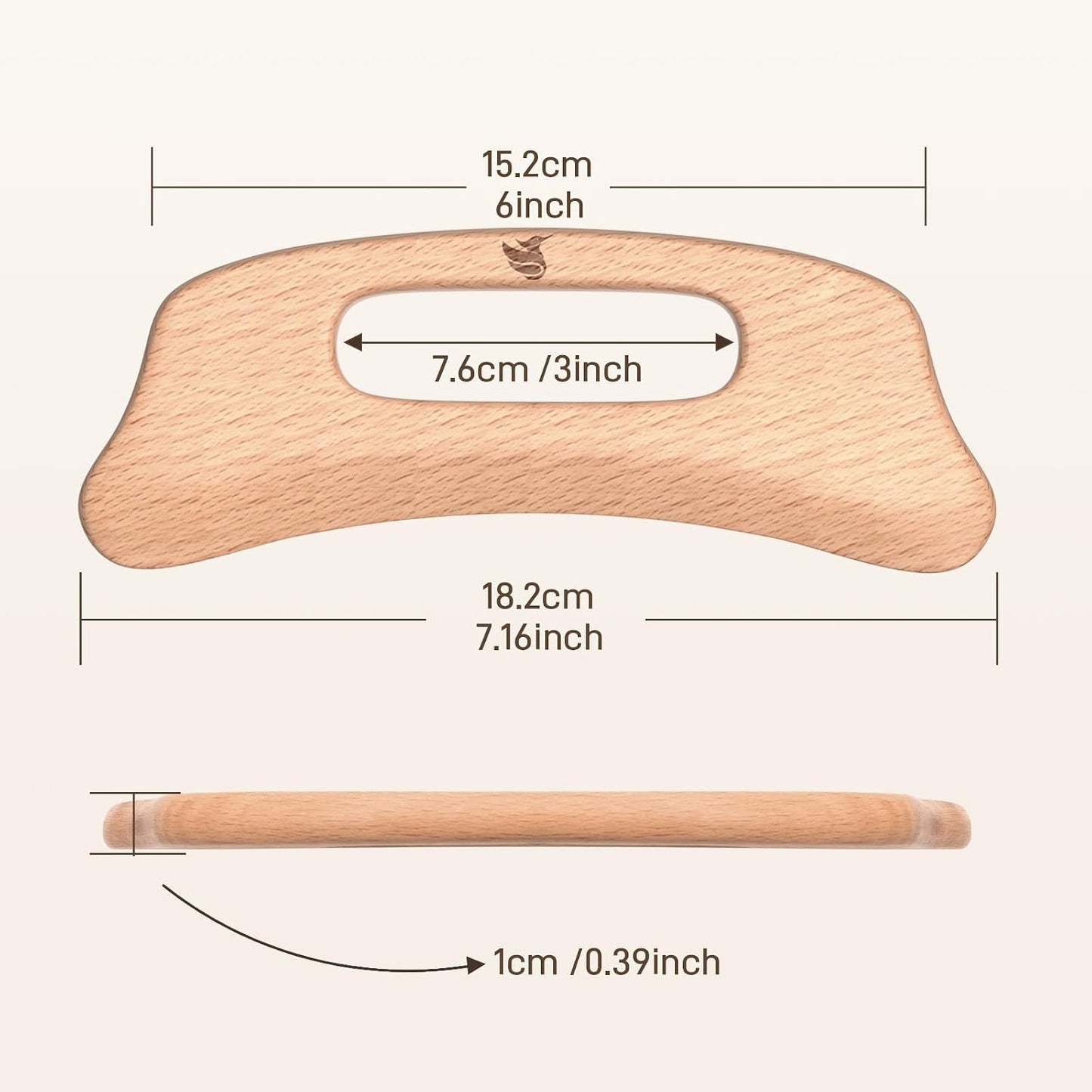 Wood Massage Tool (gua sha Board 2)