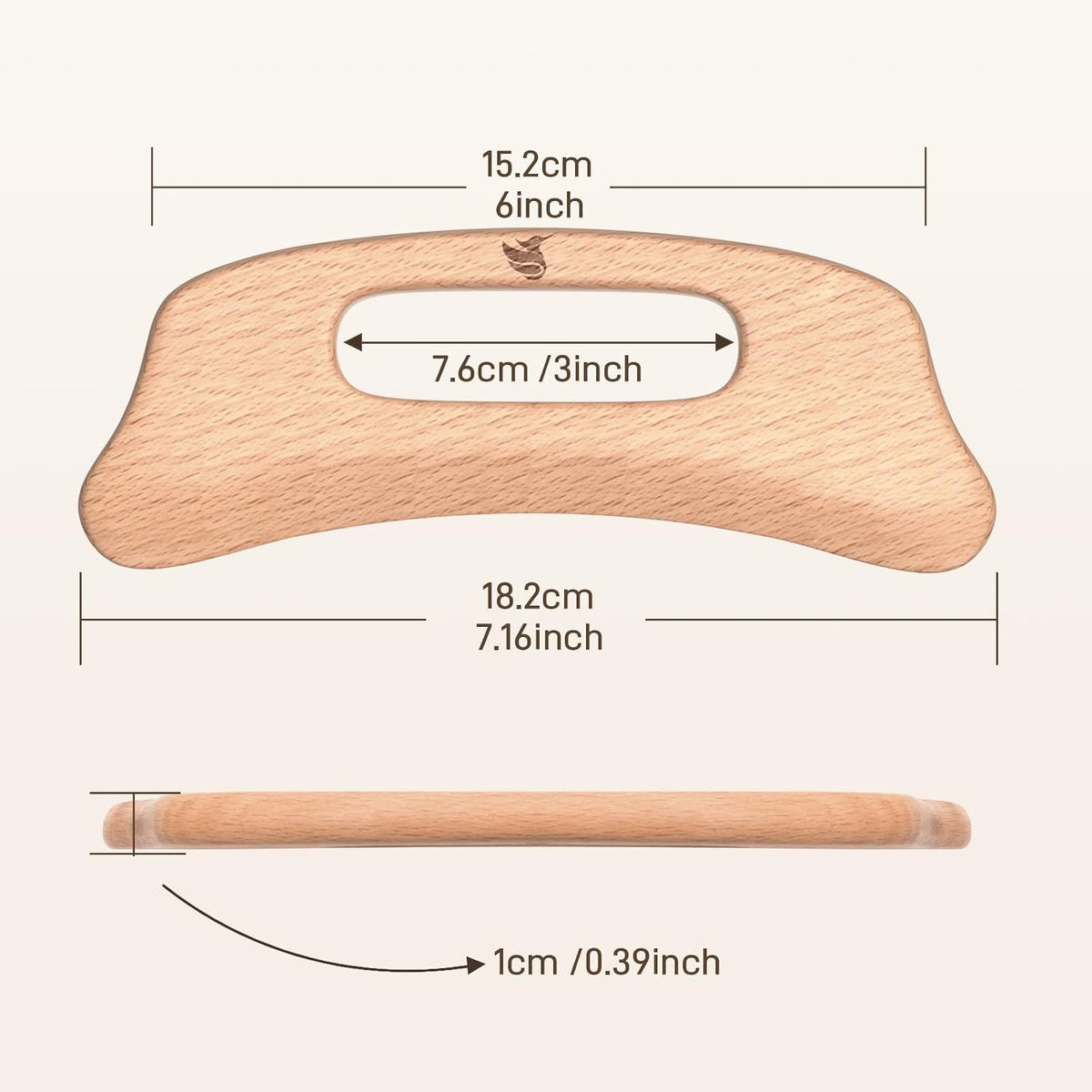 Wood Massage Tool (gua sha Board 2)