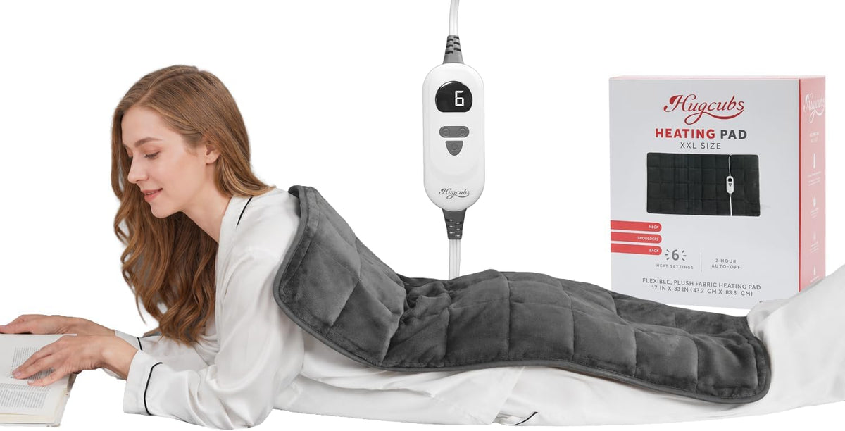 Weighted Heating Pad for Neck, Shoulder & Back Pain Relief FSA Eligible HSA