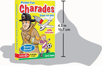 Charades for Kids Ages 6+ – Pocket Fun Charades, 376 Prompts, No Reading