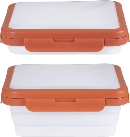 Reusable Silicone Food Storage Container with Lid Avocado Saver, Onion Keeper, Silicone Kitchen Organizers for Fridge