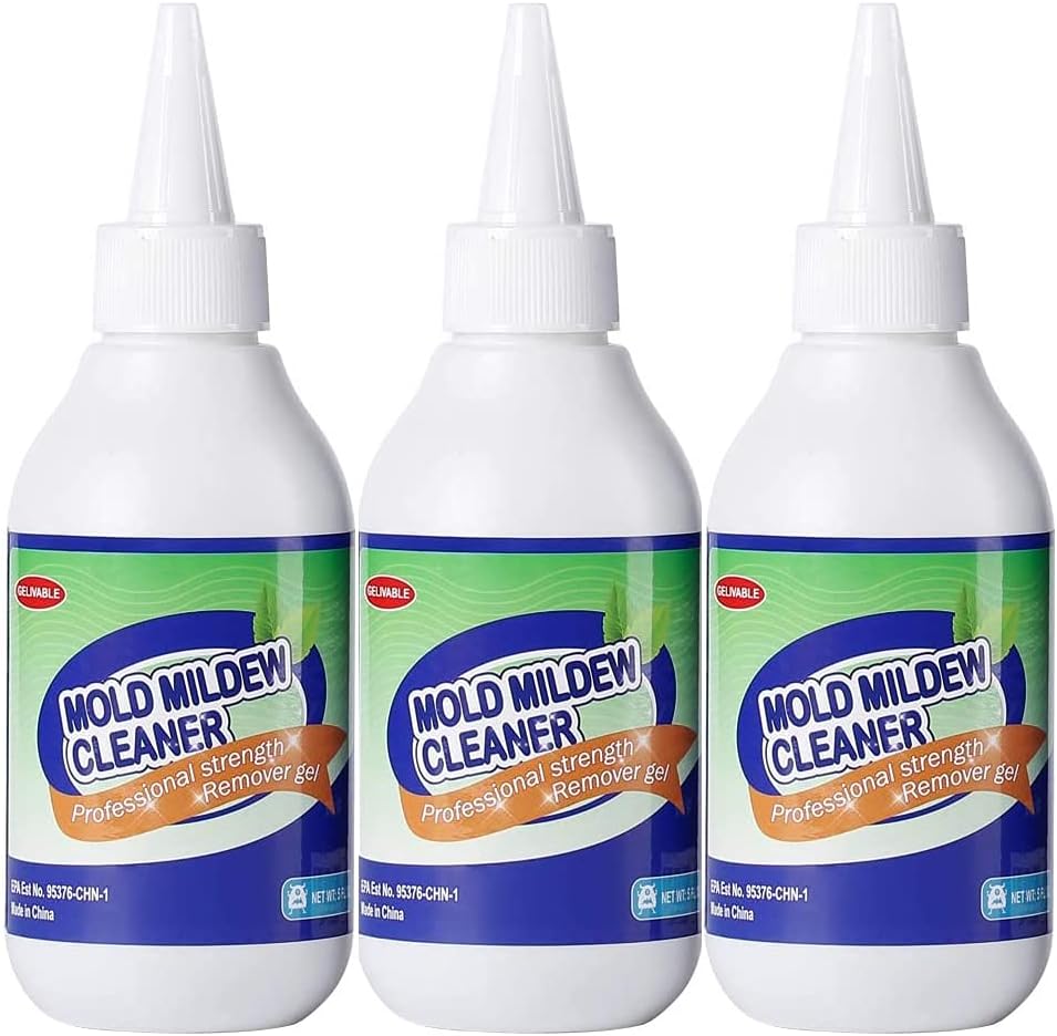 GELIVABLE Mold Mildew Cleaner Gel Household Cleaner for Wall Tiles Grout Sealant Bathroom Cleaning Home Kitchen Sinks Cleaning - 8 Fl.Oz(Pack of 1)