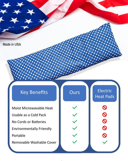 Microwavable Corn Filled Heating Pad and Cold Pack/Washable 100% Cotton Cover (Cross Hatch - Mint, 7.5in W x 11in L)