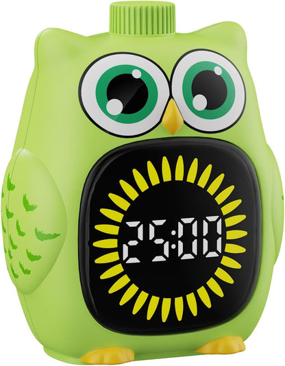Visual Timer for Kids White Owl Kids Timer Visual 99 Minute Visual Countdown time for Classroom Home Silent Management Time with Pause for Studing Playing and Chores