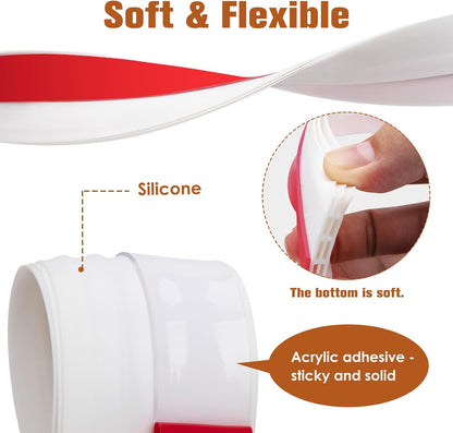 Under Door Draft Stopper - Strong Adhesive Seal Blocker, Soundproof Sweep, Weather Stripping, Noise Insulator for Bottom of Doors