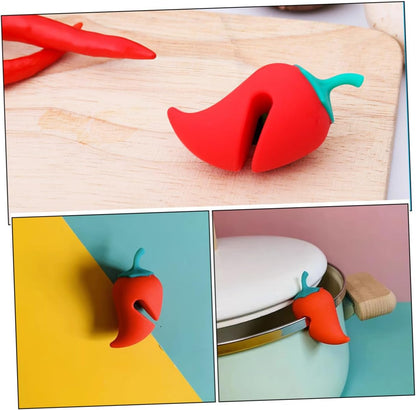 MAGICLULU 4pcs Heat Resistant Silicone Spill Stopper Lid Lifter for Pots Prevent Boilovers Compact Kitchen Gadget for Soup and Sauces Versatile Cooking Tool for Easy Use