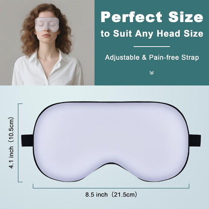 Sleep Mask for Side Sleeper Women Men, Eye Mask for Sleeping Light Blocking, 3D Contoured Cup Sleeping Mask, Soft Breathable Sleep Eye Mask with Adjustable Elastic Strap for Travel (Pastel Blue)