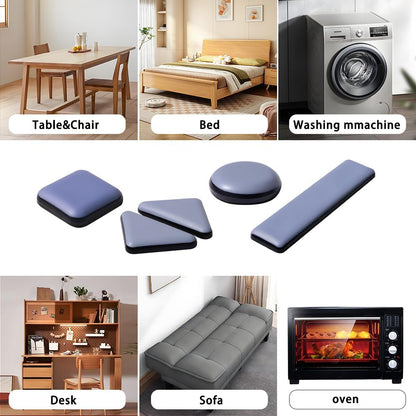 Furniture Sliders for Carpet and Hardwood Floors Adhesive Furniture Glides Self-Stick Furniture Sliders Pads (rectangular25*100mm,8)