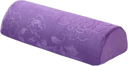 Large Half Moon Bolster Pillow for Legs, Knees, Side Sleepers，Lower Back and Head, with Pillowcase Memory Foam Leg Pillows for Sleeping Yoga Bed(#14,16.5x7x4in/42x18x10cm)