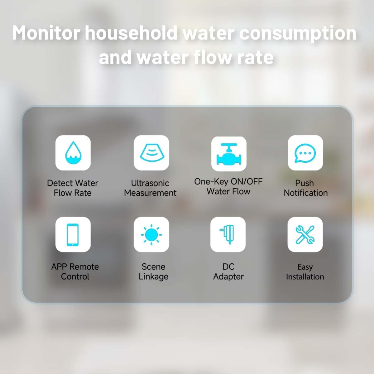 Water Leak Detector Kit for Home, GreenVation 3 Smart WiFi Water Sensor Alarm with App Alerts, 1 Base Station with 100dB Adjustable Alarm, RF 300m/984ft for Basement, Bathroom, Laundry