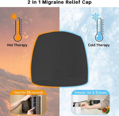my novel things Migraine Relief Cap, Ice Headache Relief Mask Cold Cap Set