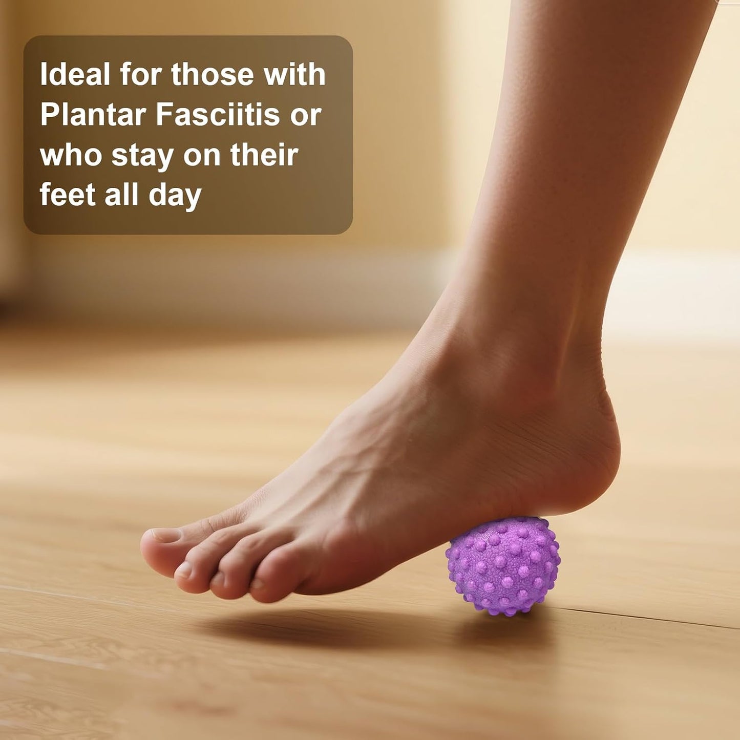 Foot Massage Ball Myofascial Release, Pain Relieve from Plantar Fasciitis, Massage Tool for Tight Muscles and Sore Feet, Restore Foot Massage Roller