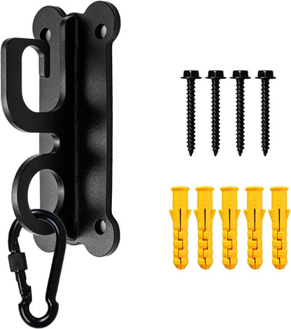ESPETS Dog Tie-Out Leash Holder for Wall, Pet Leash & Accessory Hook（Black） | Sturdy Metal, Heart-shaped Decorative Organization, Lovely Dog Tether Holder, Durable Pet Leash and Accessory Holder