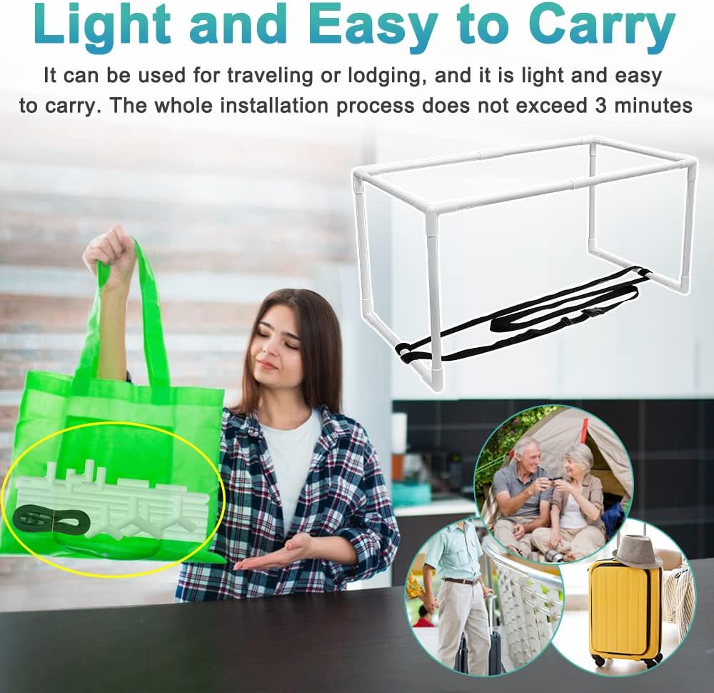 Blanket Lifter for Feet Foot Sheet Lifters of Bed Lift Holder Foot Cradle Bar Blanket Tent Hospital Sheets Support Riser for Leg Knee Ankle Arthritis Neuropathy Surgery Recovery Protector（Portable）