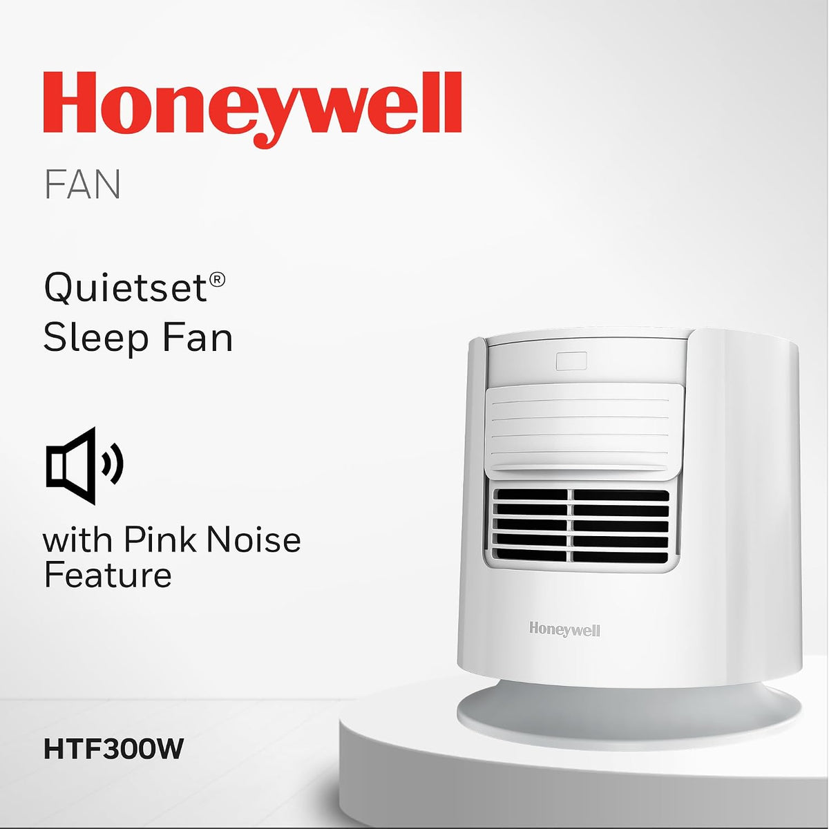 Honeywell QuietSet Personal Sleep Fan Noise Machine with Pink Noise