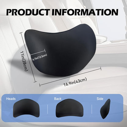 Super Cozy Lumbar Support Pillow for Car/Office Chair, 100% Memory Foam