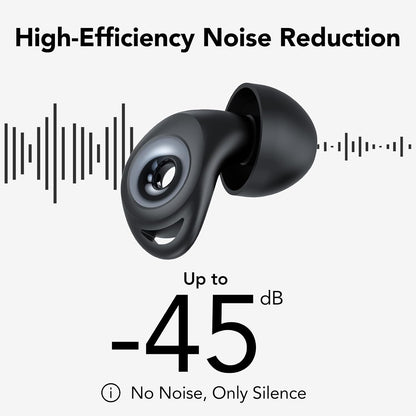 Ear Plugs for Concert,Noise Cancelling Silicone Earplugs for Noise Reduction & Snoring, Concerts,45 dB,Ear Plugs for Sleep, Soft Earplugs Reusable Concert Ear Plug,Hearing Protection with 8 Earpieces