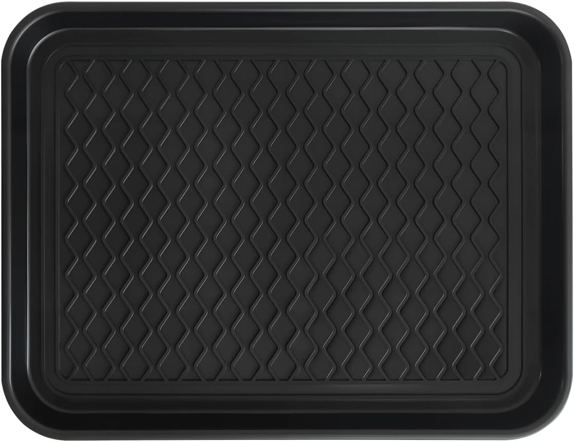 Boot Tray for Entryway, 3 Pack Waterproof Shoe Trays for Indoor Outdoor Use 20"x15" Durable Shoe Mat with Raised Edge, Non-Slip Tray for Boots, Pets, Garden & Muddy Shoes