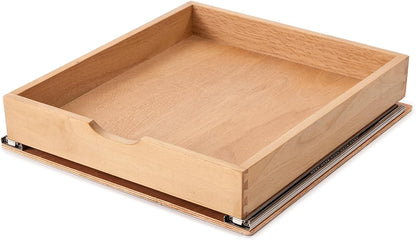 Pull Out Cabinet Drawers - 9x2 Size Options (10-29'W,18-21'D), Pre-Assembled with Soft Close Slides, Solid Beechwood, Easy Installation(10'W x 18'D)