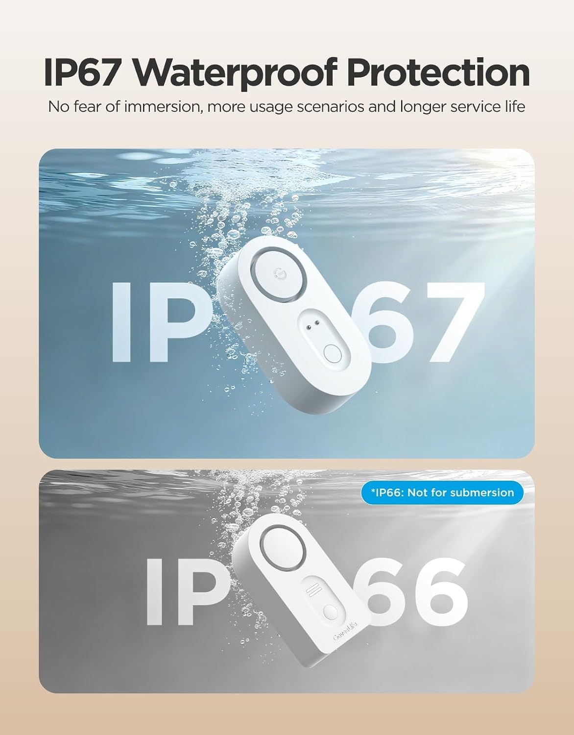 GoveeLife Upgraded Smart Water Leak Detector 1s with High Alarm, 4 Pack | 1804ft Ultra-Long Range, WiFi Water Sensor with SMS/Email/APP Push, 5Yr Battery Life,IP67, Suit for Home, Basement, Kitchen